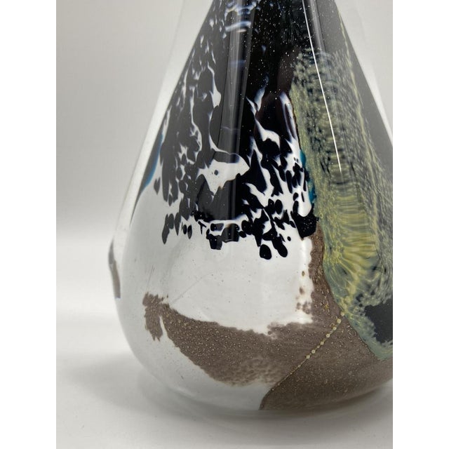 Glass Drop-Shaped Paperweight in Art Glass, 1980s For Sale - Image 7 of 18