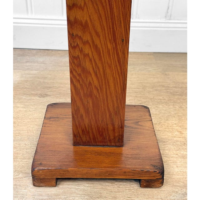 Antique Arts & Crafts Octagonal Plant Stand Pedestal Table For Sale - Image 6 of 7