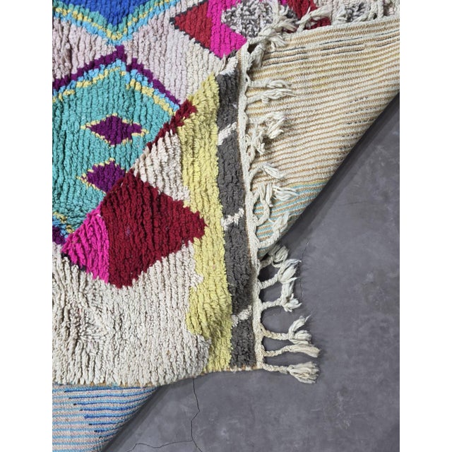 Red Handwoven Berber Wool Rug - For Sale - Image 8 of 8