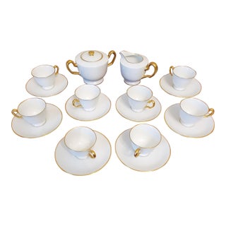 Japanese Okura Oac Espresso Tea Set Cups Sugar Creamer - 18 PCS For Sale