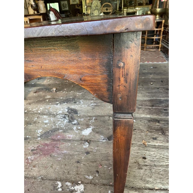 Rustic Mid 19th Century Rustic Dining Table of Teakwood For Sale - Image 3 of 8