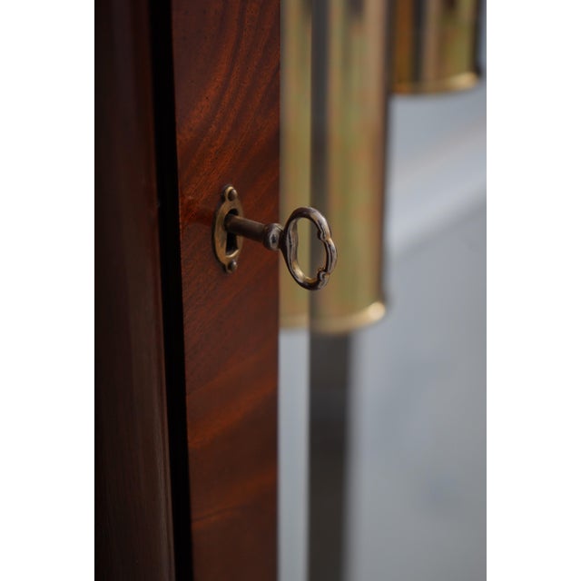 Wood Sligh Model 743-1 Mahogany Wall Hang Clock For Sale - Image 7 of 12