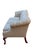 English 1990s Ethan Allen Chippendale Camelback Sofa in Silver-Champagne Silk Damask For Sale - Image 3 of 18