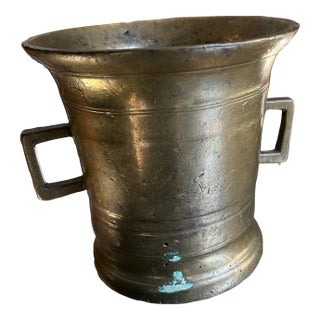 Heavy Bronze Vintage Cup Style Catchall For Sale