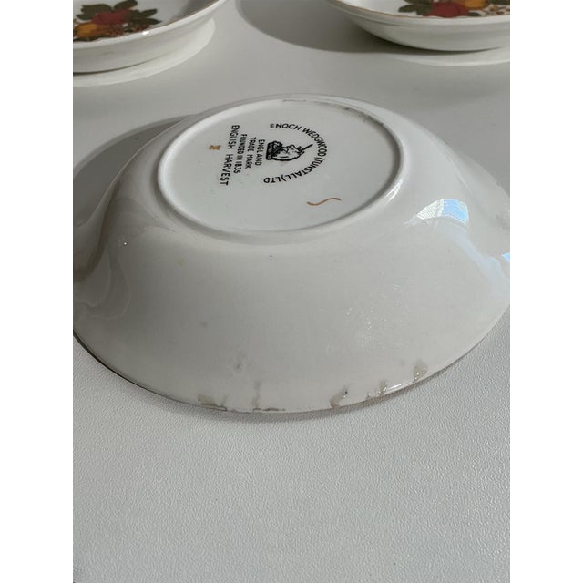 Mid 20th Century Mid 20th Century Enoch Wedgwood “English Harvest” Ironstone Bowls - Set of 6 For Sale - Image 5 of 7