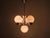 Art Deco Chrome and Opaline Glass Chandelier, Czechoslovakia, 1930s For Sale - Image 12 of 14