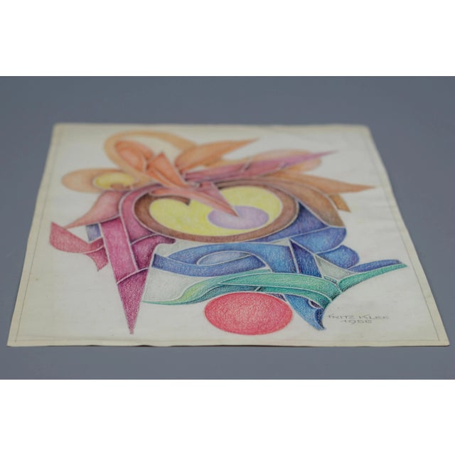 Fritz Klee, Abstract Composition, Germany, 1955, Drawing For Sale - Image 12 of 17