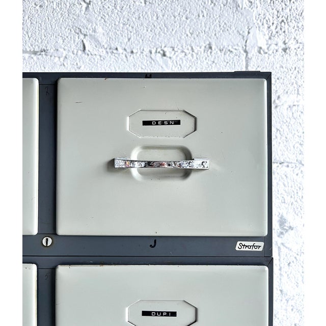 Vintage Archive Cabinet with Drawers from Strafor, 1960s For Sale - Image 9 of 17