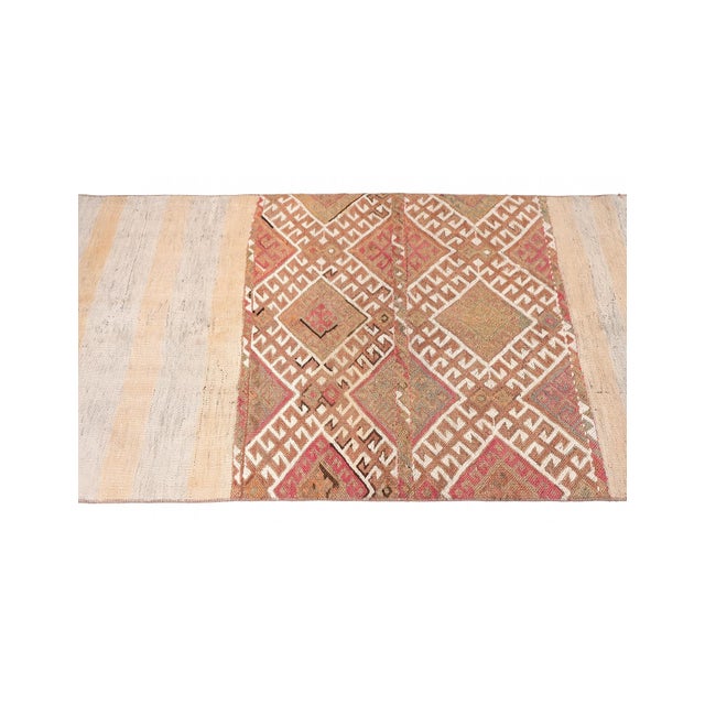 Vintage Washed Out Kilim Rug - 2`7″ X 4`11″ For Sale - Image 4 of 6