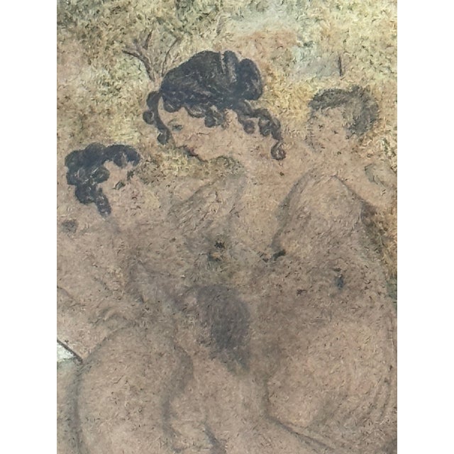 Early 19th Century Circa 1800 Salem Massachusetts Derby Family Watercolor With Black Eglomise & Gilt Details For Sale - Image 5 of 11