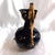 1940s Dark Majolica Glass Pitcher With Glass Accents For Sale - Image 4 of 8