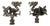 Chinese Dragon Lamp Finials - a Pair For Sale