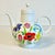 1970s Vintage Heinrich & Co German Boho Chic Hollywood Regency Flora Tea Pot For Sale - Image 14 of 15