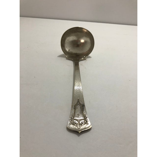 1910s Antique Continental Mfg. Co. Ny Silver Plated Ladle For Sale - Image 5 of 5