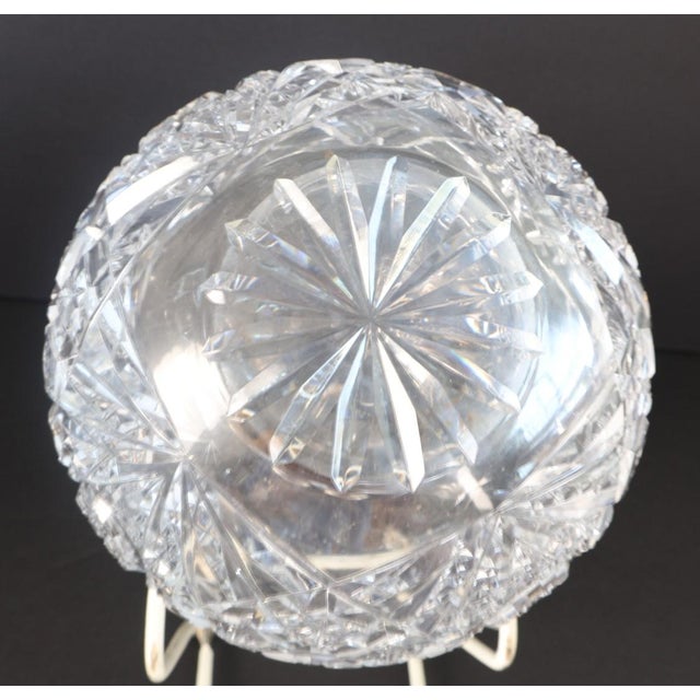 Antique European Cut Crystal Decanters With 880 Silver Collars - a Pair For Sale In Philadelphia - Image 6 of 8
