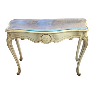1940s Vintage French Painted Dressing Table For Sale
