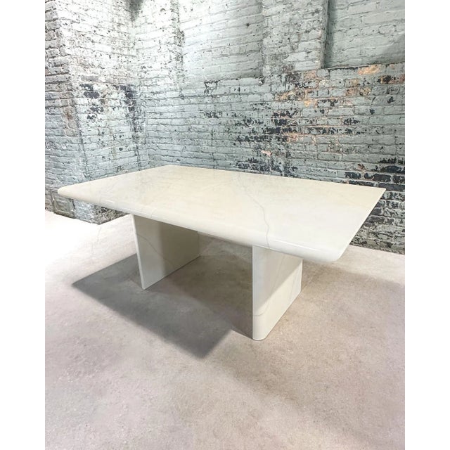 Faux Goatskin Dining Table Style of Karl Springer, 1970 For Sale - Image 4 of 7