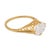 1970s Vintage Gia 2.08 Carat Old Mine Cut Diamond East-West 14k Yellow Gold Ring, Size 6 For Sale - Image 5 of 7