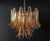 Vintage Italian Murano Chandelier with 36 Lattimo Amber Glass Petals, 1990s For Sale - Image 17 of 17