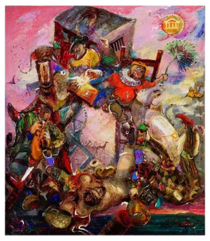 Giorgi Kukhalashvili, Don Quixote, 2015, Oil on Canvas