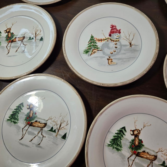 American Atelier Christmas Plates- Set of 22 For Sale - Image 14 of 16