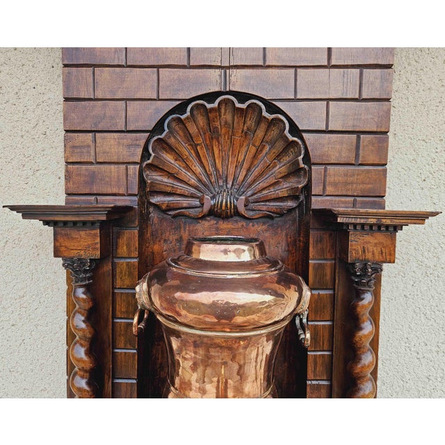 18th Century Fountain and Walnut Cabinet For Sale - Image 12 of 18