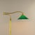 Adjustable Brass Floor Lamp with Green Shade, Italy, 1930s For Sale - Image 11 of 17