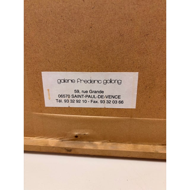 1960s Pierre Alechinsky 1969 Pencil Signed Lithograph Framed Rare Art For Sale - Image 5 of 6