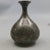 Asian Vintage Distressed Bronze Pear-Shaped Vase / Patinated Metal Bud Vase For Sale - Image 3 of 9