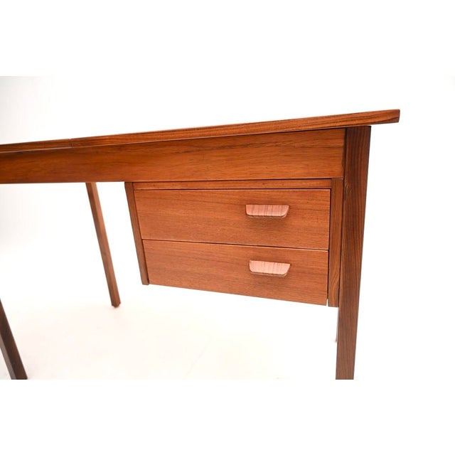 Vintage Danish Teak Desk, 1960s For Sale - Image 11 of 12