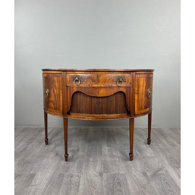 19th Century Louis XVI Half-Moon Buffet For Sale - Image 13 of 13