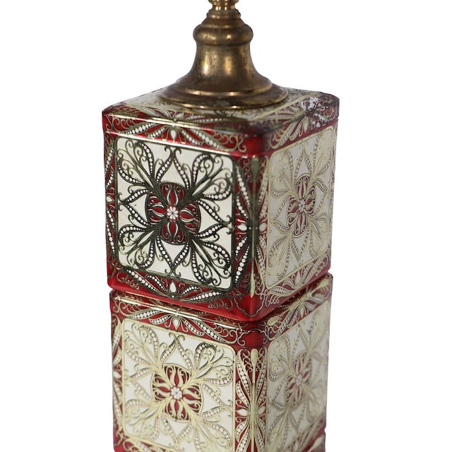 Mid 20th C. Stacked Tea Can Lamp For Sale In New York - Image 6 of 6