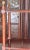 Chinoiserie Vintage Faux Bamboo Chinoiserie Mahogany Brass Capped Etagere Shelf Unit For Sale - Image 3 of 8