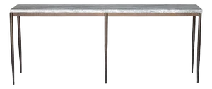 Halden Brass Console Marble Iron Table