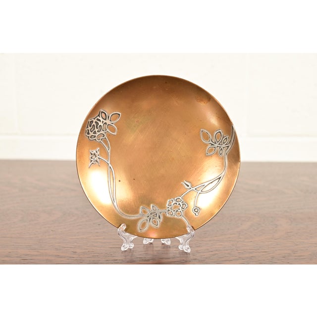 Heintz Arts & Crafts Sterling Silver on Bronze Plate For Sale - Image 11 of 11