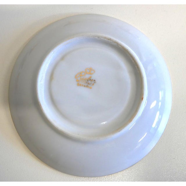 1950s Antique Porcelain and Gilded Coffee Service, 1950s, Set of 23 For Sale - Image 5 of 12