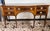 Elegant Councill Craftsmen mahogany sideboard or buffet featuring a serpentine front, satinwood-style banding, string...