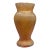 1920s Early American Carnival Glass "Prism & Daisy Band" Marigold Ribbed Vase For Sale