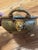 Victorian Mid Century Brass Oval Jardiniere Lion Head Ram Horn Handles Paw Feet Hammered Bowl For Sale - Image 3 of 12
