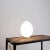 Fontana Arte Opaline Glass Egg Lamp in the style of Fontana Arte, 1970s For Sale - Image 4 of 7