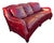 Traditional Hancock & Moore Sundance Burgundy Leather Sofa With Nailhead Trim and Turned Bun Feet For Sale - Image 3 of 18