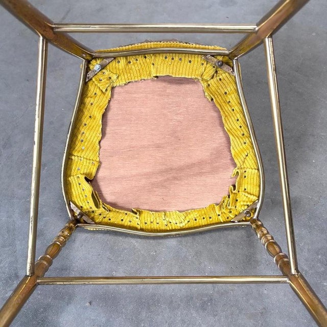 Italian Brass Dining Chair by Chiavari, 1970s For Sale - Image 9 of 11