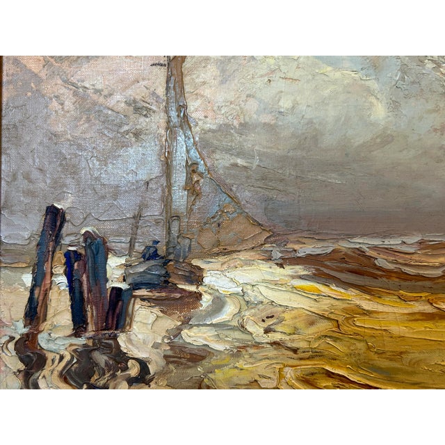 Nautical 1950s William Brigl Vintage Oil Painting - Seascape, Framed (Brueghel Family Lineage). For Sale - Image 3 of 7