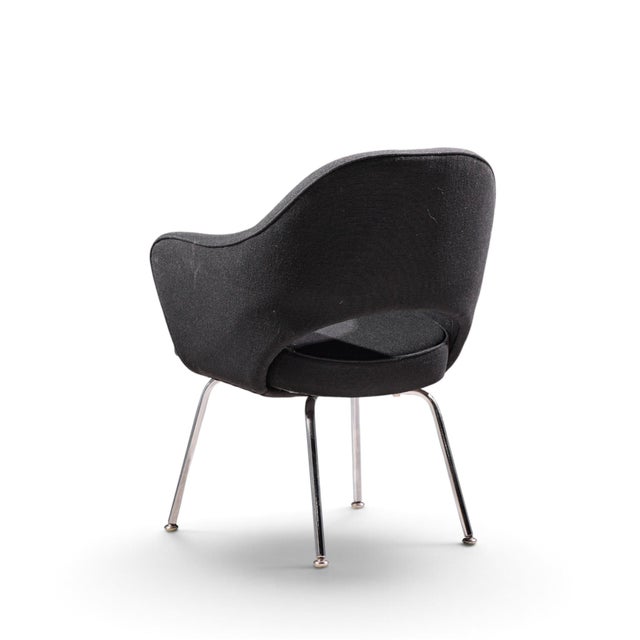 Silver Eero Saarinen for Knoll Mid Century Executive Dining Chairs - Set of 4 For Sale - Image 8 of 12