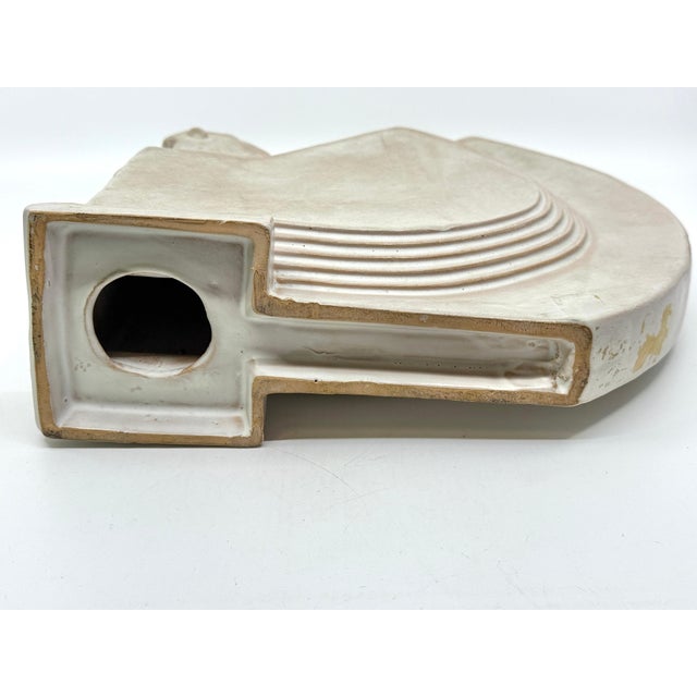 Art Deco 1960s Architectural Rooster Pottery Figure For Sale - Image 3 of 18