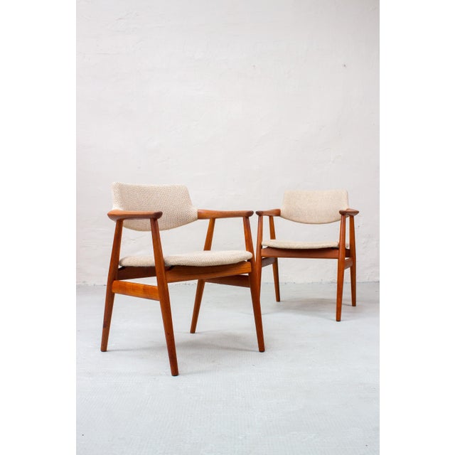 Wood Mid-Century Danish GM11 Chair in Teak by Erik Kirkegaard for Glostrup, 1960s For Sale - Image 7 of 18