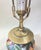 Chinoiserie Vintage Chinoiserie Fruit & Lotus Porcelain Brass Table Lamp For Sale - Image 3 of 11