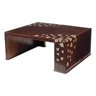 Mid 20th Century Syrian Mother-of-Pearl Inlaid Rectangular Coffee Table For Sale