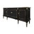 1920s French Louis XVI Style Ebonized Mahogany Breakfront Enfilade With Carrara Marble, Circa 1920 For Sale - Image 5 of 9