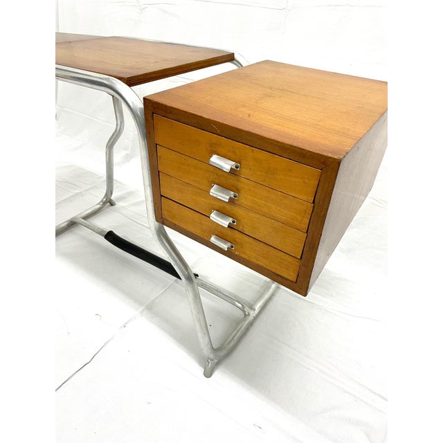 Tubular Typing Desk, 1960s, in Very Good conditions. Designed 1960 to 1969